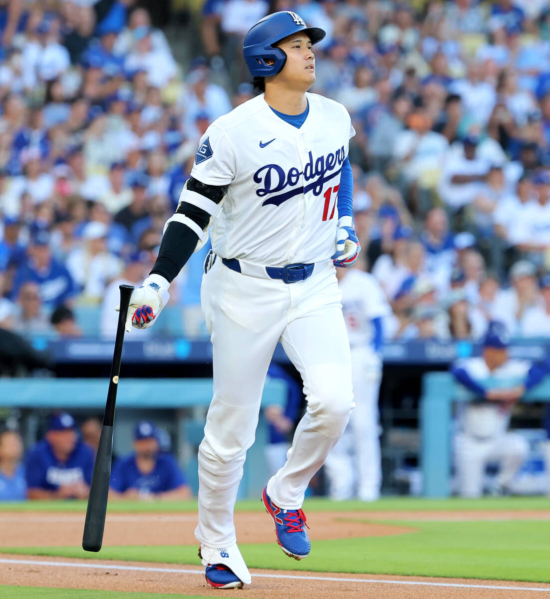 大谷翔平、8回は見逃し三振 得意の「ボブルヘッドデー」も…まさかの第