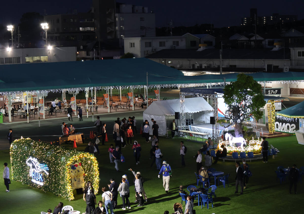 阪神アーバンナイター開幕！新イルミネーションに歓声