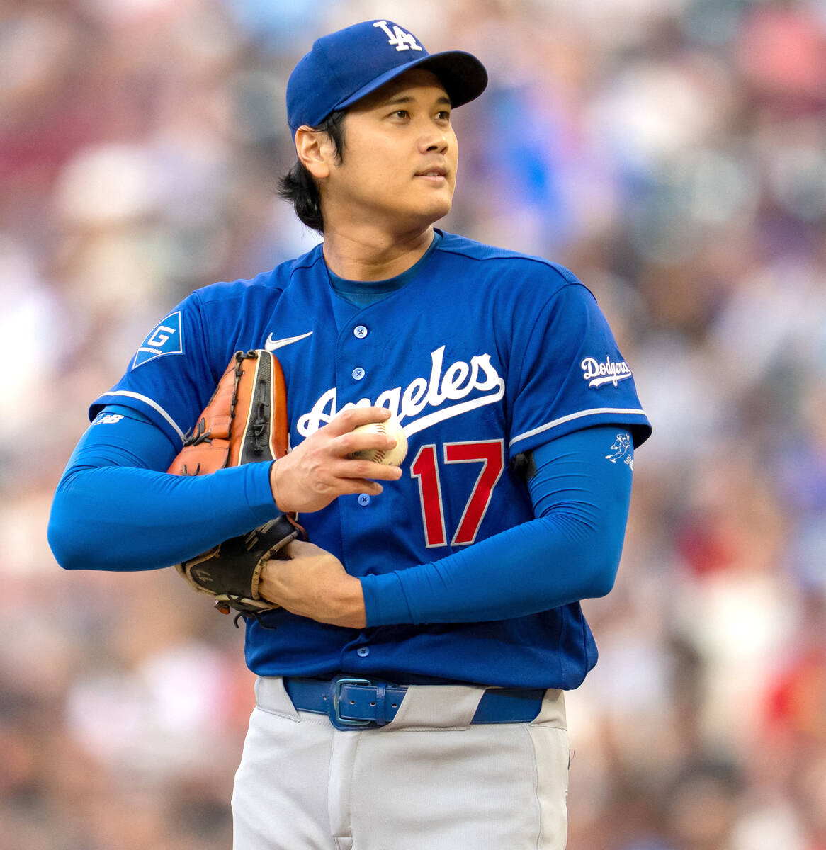 大谷翔平、5回まで69球 5安打3失点で8勝目の権利 リアル二刀流で
