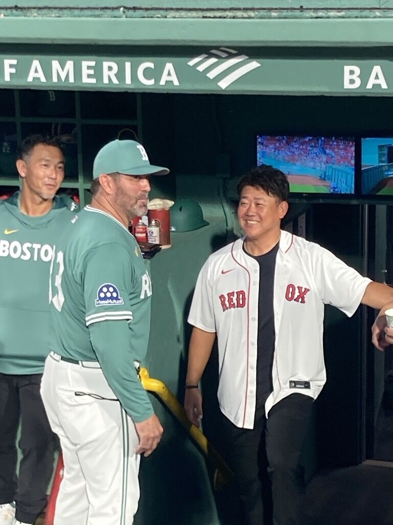 【現地購入激レア新品】松坂大輔デビュー記念レッドソックス日本語ジャージLサイズ 現地購入激レア新品】松坂大輔デビュー記念レッドソックス日本語