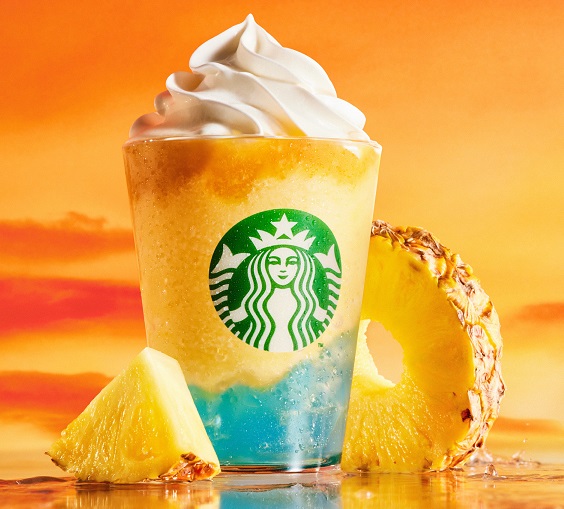 スタバ、9月3日までの限定ドリンク、シトラス果肉を加えた「サンセット