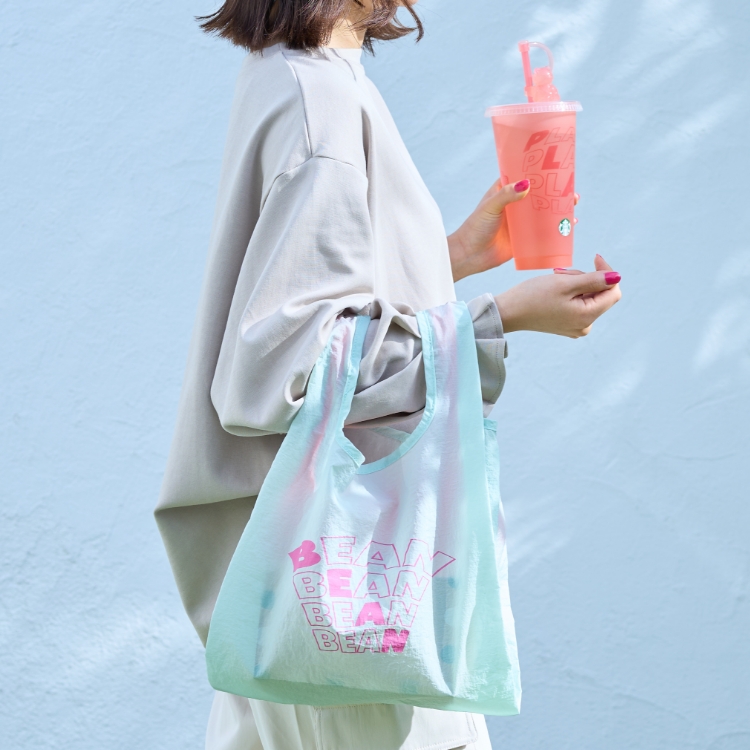 スタバ、春モチーフの新作グッズ発売、パステルカラーのエコバッグや