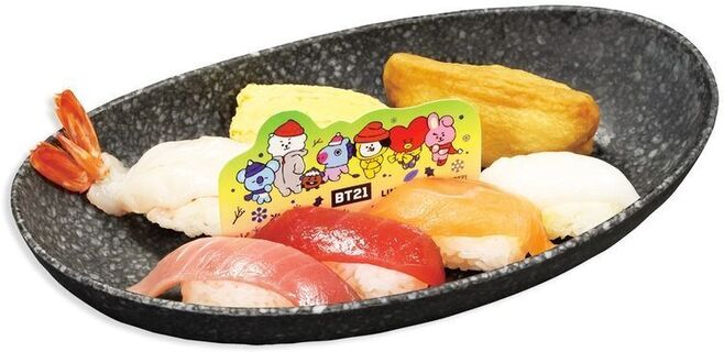 Bt21 くら寿司 ピック付きメニュー 7種のsushiセット やシール付きドリンク展開 22年1月6日 エキサイトニュース