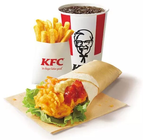 ケンタランチA“ツイスターセット”期間限定500円、KFCのツイスターは20周年/ケンタッキーフライドチキン (2021年4月7日