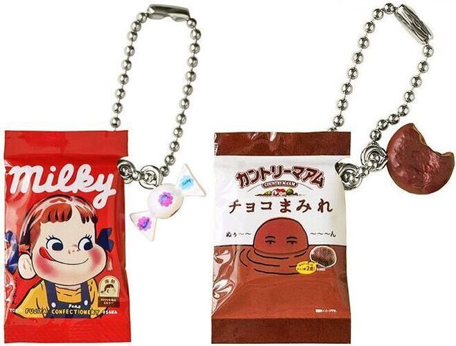 不二家お菓子マスコットチャーム」第2弾、ペコちゃんのミルキー復刻缶や“カントリーマアム チョコまみれ”をカプセルトイに/バンダイ  (2022年3月9日) - エキサイトニュース