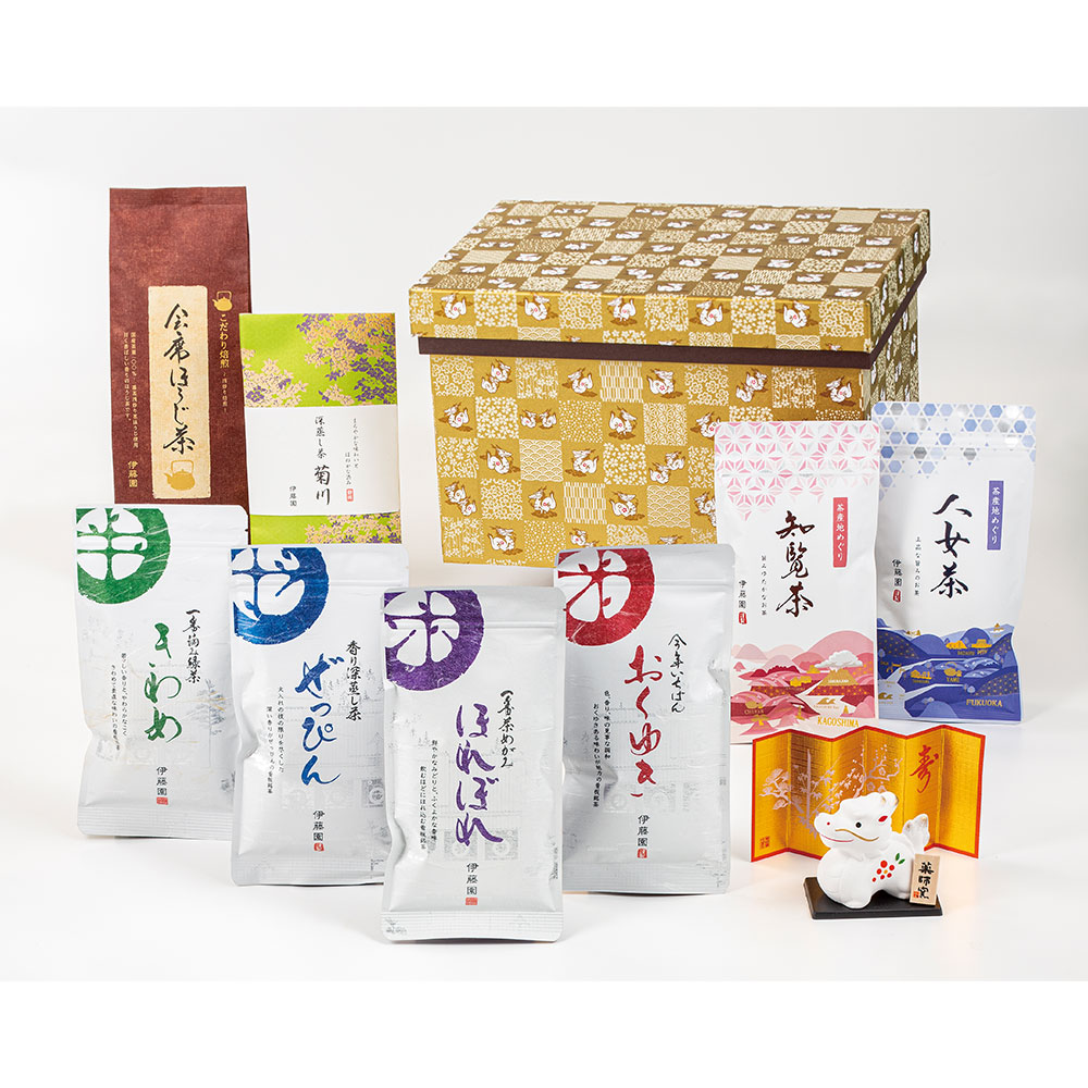 高島屋 食品福袋2024、皇朝ボリューム点心セット、伊藤園福茶箱