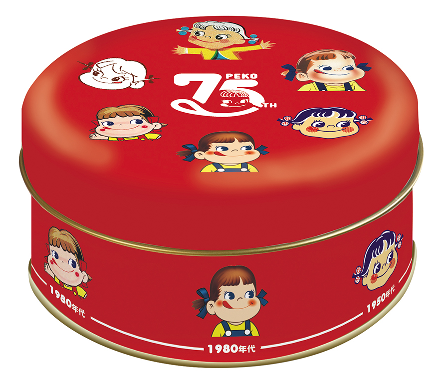 不二家洋菓子店、ペコちゃん75周年記念商品を発売/7月5日から順次発売