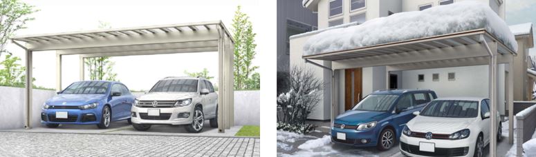 Ykk Ap 耐積雪と採光性を両立したカーポートなど発売 16年4月26日 エキサイトニュース