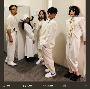 サカナクション Mステ で80年代音楽番組を再現 山口一郎は 杉山清貴 絡みでゆずと盛り上がる 19年6月23日 エキサイトニュース 2 2