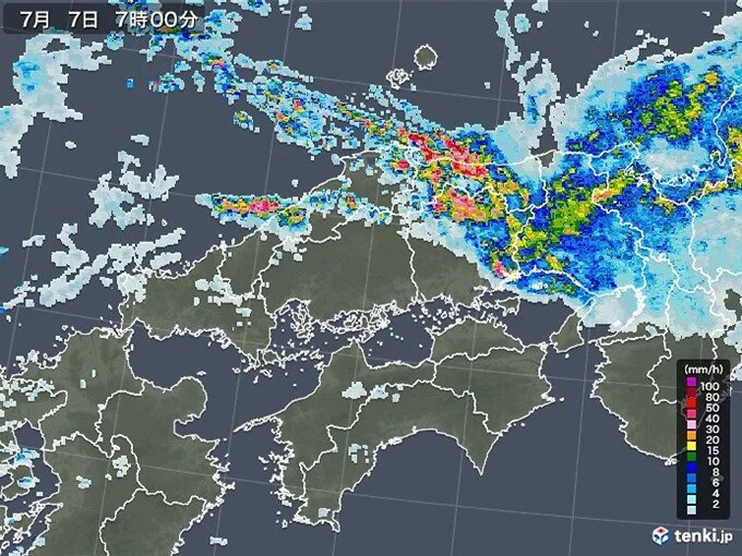鳥取県中・西部でも　線状降水帯による非常に激しい雨 (2021年7月7日) - Vimarsana News