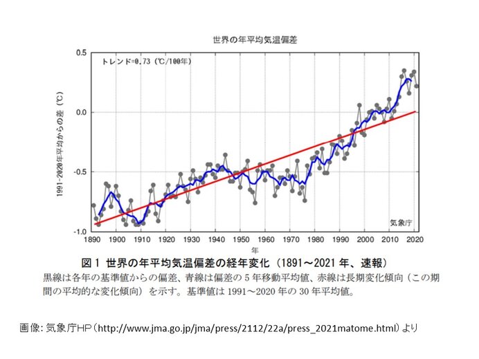 2021年の日本の年平均気温 統計開始以降、2020年と並び最も高い値に (2021年12月22日) - エキサイトニュース