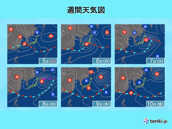 2週間天気 5日 7日は太平洋側を中心に大雨の恐れ その後は前線南下 梅雨入りは 22年6月4日 エキサイトニュース