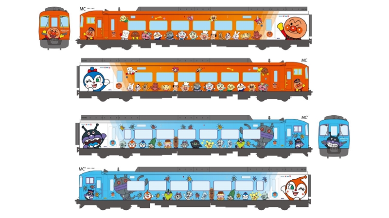 高徳線の特急「うずしお」が新しいアンパンマン列車に！25周年記念で