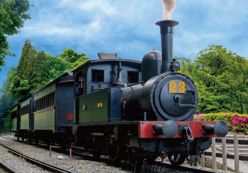 明治村のSLが「蒸気機関車23号」に変身！珍しい「御料車」の公開も