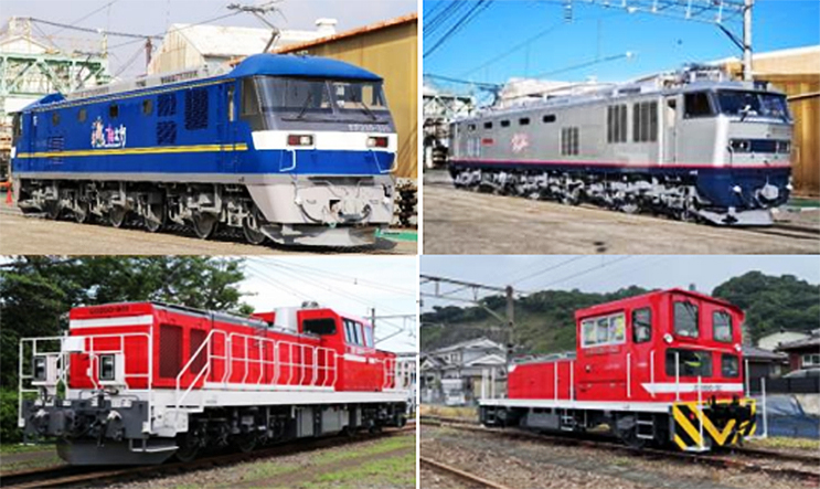 JR貨物 EF210やEF510など電気機関車11両、DD200やDB500などディーゼル