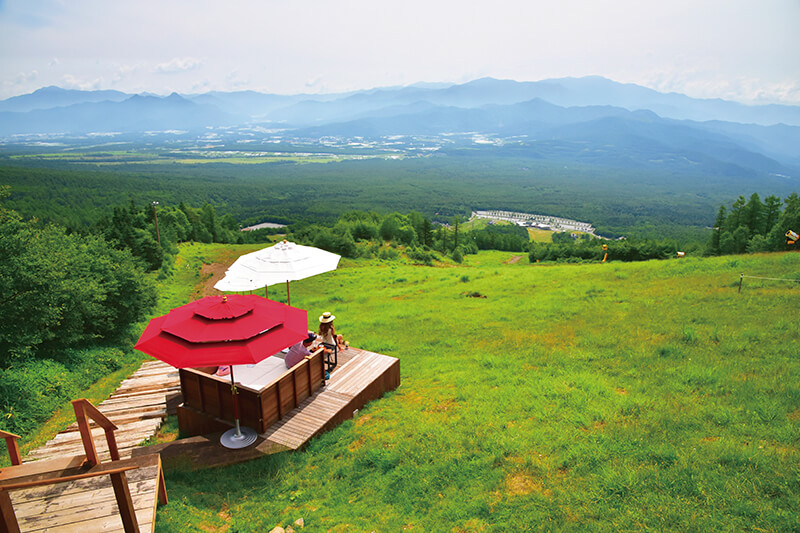 山梨県のサンメドウズ清里にある 清里テラス 予約制プレミアムシートでまったりくつろごう ローリエプレス