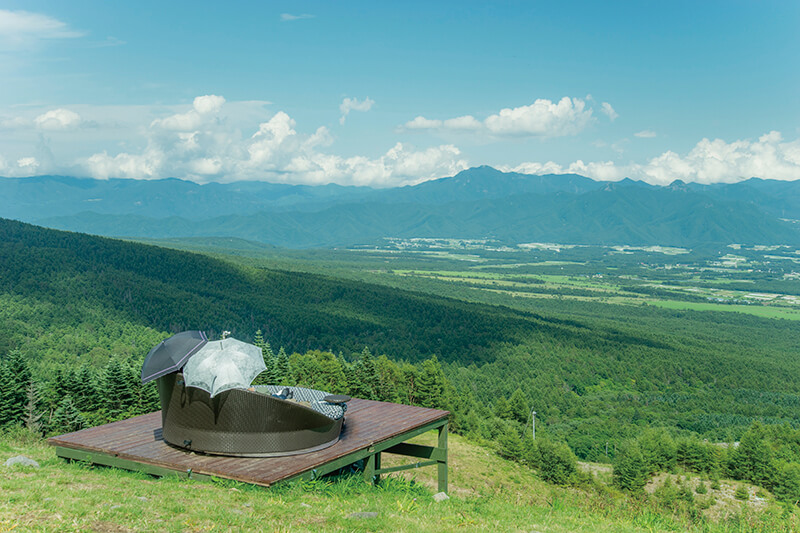 山梨県のサンメドウズ清里にある 清里テラス 予約制プレミアムシートでまったりくつろごう ローリエプレス