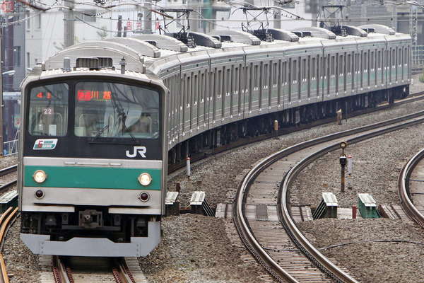 帯は濃い緑色に 埼京線で205系電車がデビューした日-1989.7.1