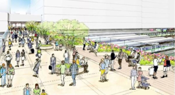 新宿駅に東西デッキ設置へ事業着手 駅のど真ん中を跨ぐ新ルート 2035年度完成 - エキサイトニュース