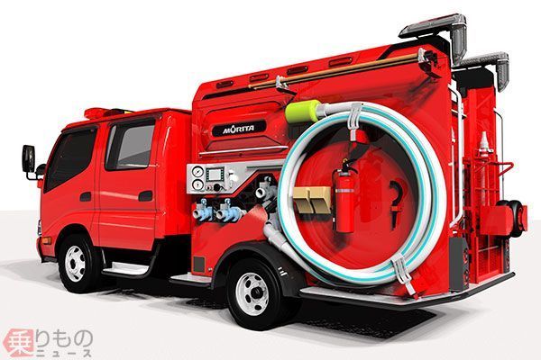 普通免許でも運転できる消防ポンプ車を開発 東京国際消防防災展に出展 モリタ 18年5月9日 エキサイトニュース