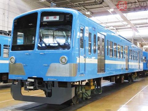 多摩湖線・多摩川線の101系が「湖風号」に 西武鉄道に近江鉄道100形塗