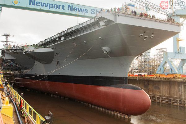 米海軍　最新鋭原子力空母CVN79　ジョン・F・ケネディ　チャレンジ 最新鋭原子力空母「ジョン・F・ケネディ」命名式を実施 海原へ