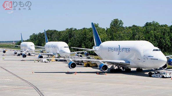 3機出揃う異形のボーイング747「ドリームリフター」 新型コロナ支援