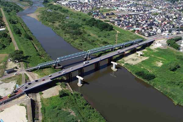 被災3年…ついに架設スタート！ 阿武隈川を渡る国道399号“軽くなる”新しい橋の姿は？ - エキサイトニュース