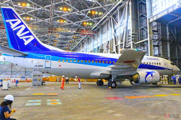 ANA「スーパードルフィン」また乗れる!? 唯一残る「整備訓練機」737