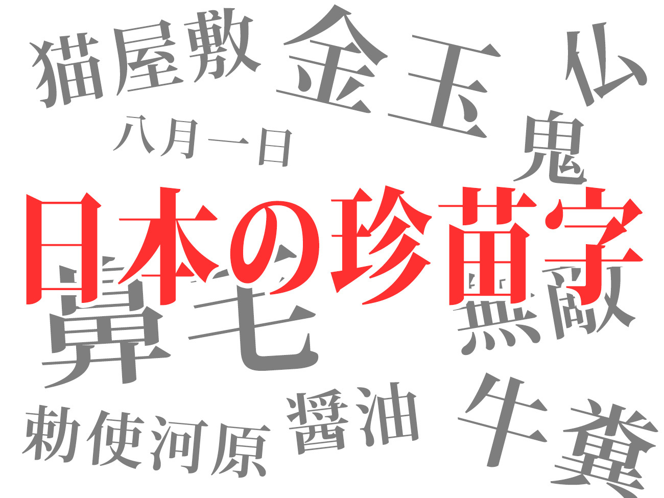 衝撃 実在する日本人の珍しい苗字25選 信じられないけど存在する凄い苗字 17年1月21日 エキサイトニュース
