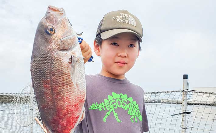 海上釣り堀で50cm級マダイ＆4.8kgヤンバルスギを手中【神奈川】手厚い