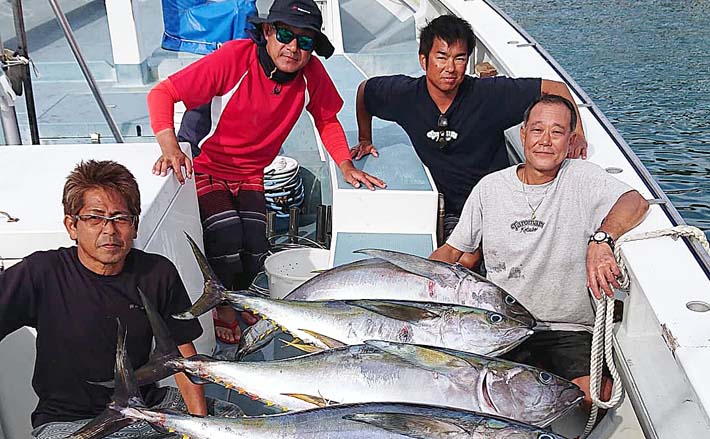 相模湾キハダマグロ船でキハダマグロ5尾好捕 エビングにヒット集中 (2022年10月2日) - エキサイトニュース