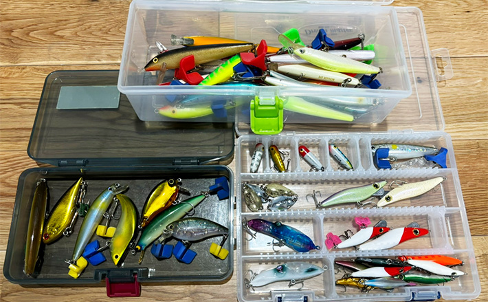 バス釣り引退セット ロッド7本 リール8台 ルアー多数 ワーム多数 バス