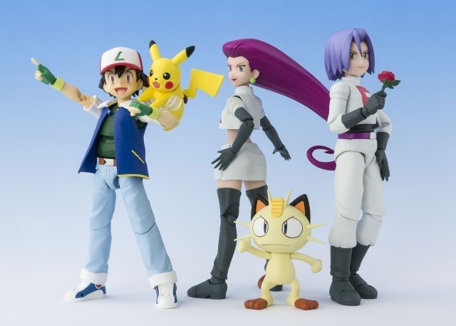 アニメ周年記念 ポケモン サトシ ロケット団の可動フィギュアセットが限定発売 ピカチュウとニャースも付属 17年3月4日 エキサイトニュース