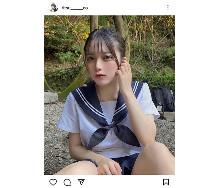 「もっと下が…見たいっ！！」あの夏を思い起こさせる制服shot！コスプレしまくるりつが河原でセクシーかつ懐かしい一幕を披露 2023年9月15日 エキサイトニュース