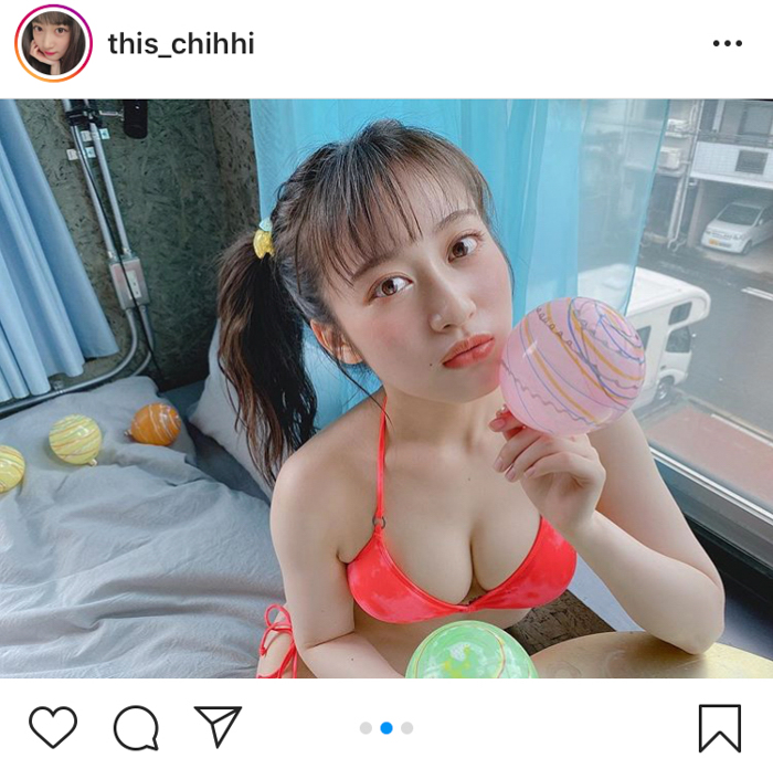 Nmb48 川上千尋 可愛いが凝縮された鮮烈ビキニオフショットにくびったけ 今日も可愛い過ぎ 究極に可愛いです 年7月16日 エキサイトニュース