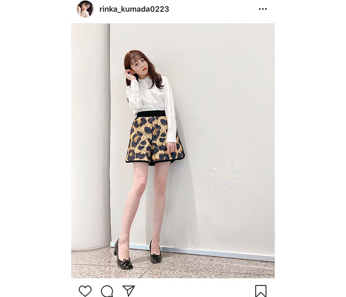 久間田琳加 ヒョウ柄ショートパンツから伸びる りんか丈 ショットに反響 美しすぎる 年11月3日 エキサイトニュース