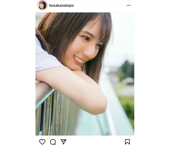 日向坂46 小坂菜緒、横顔で微笑む写真集アザーカットが話題 (2021年5月