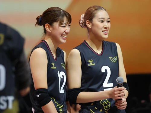 女子バレー】オールスターで佐藤淑乃、野中瑠衣、岩澤実育が体現 SV