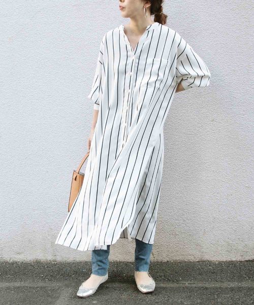 文 チーズ シンジケート ストライプ シャツ ワンピ コーデ 19 Obhcblog Org