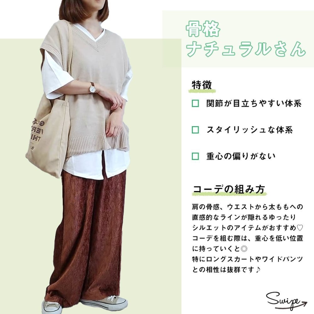 骨格診断 あなたは何タイプ 診断でわかる 骨格別コーデ の作り方 ローリエプレス