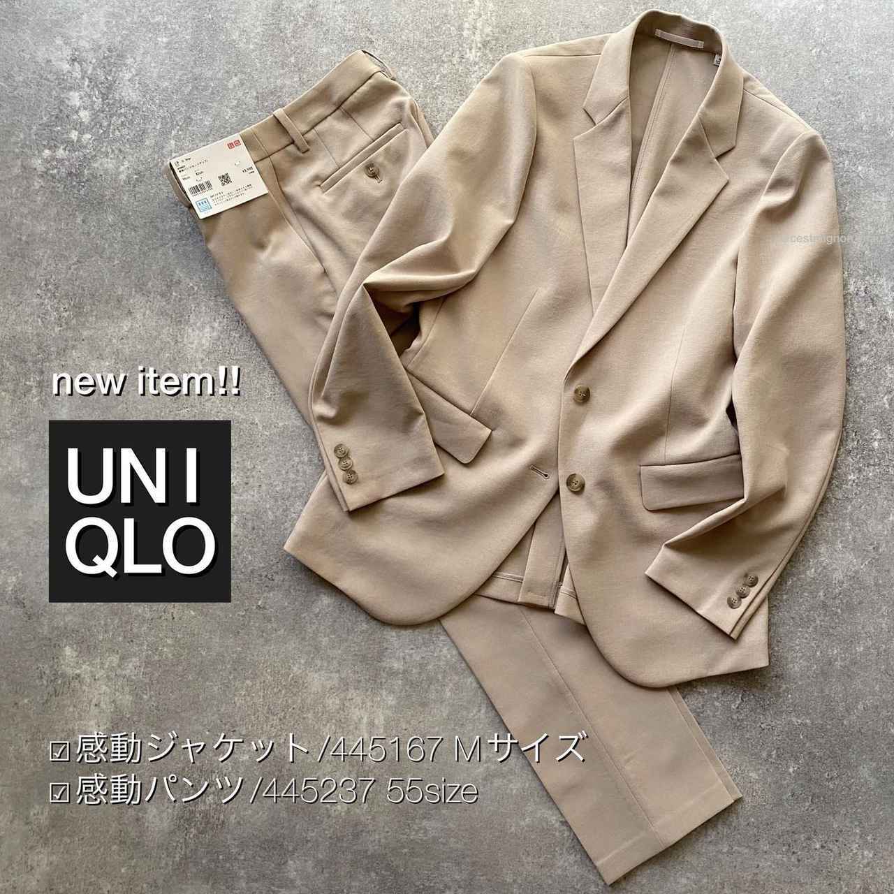 ユニクロ UNIQLO 感動ジャケット スリムフィット ネイビー 紺 Sサイズ