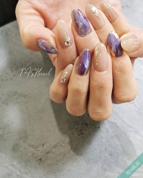 センシュアルな指先は くすみパープル のネイルで おすすめデザイン9選 ローリエプレス