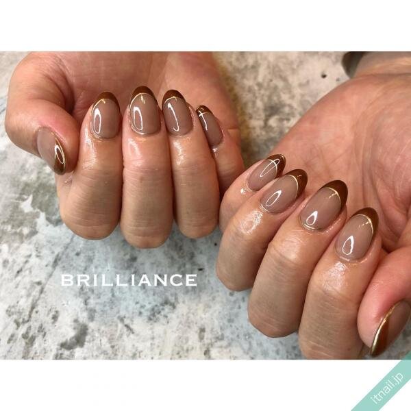 秋に備えて ブラウンカラーのシンプルネイルをおさらい ローリエプレス