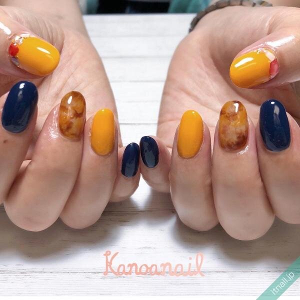 おしゃれ女子におすすめ マスタードイエロー シェルでつくる秋ネイル ローリエプレス