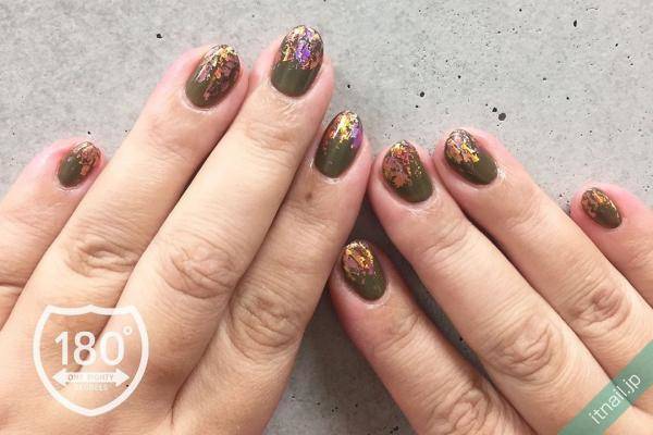 大人カッコいい シンプルネイルにホイルを使ったアートをプラス ローリエプレス
