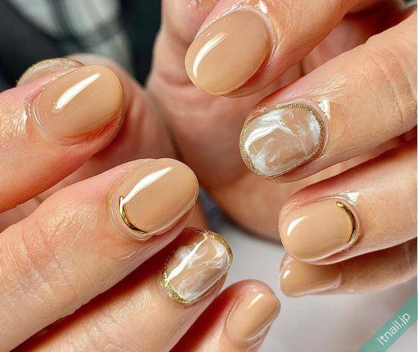 混じり合う色が素敵 春マーブルネイル デザイン帖 ローリエプレス