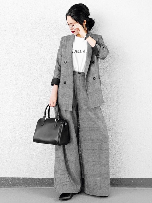 グレンチェック柄ジャケットのコーデまとめ 一気に旬スタイルに ローリエプレス