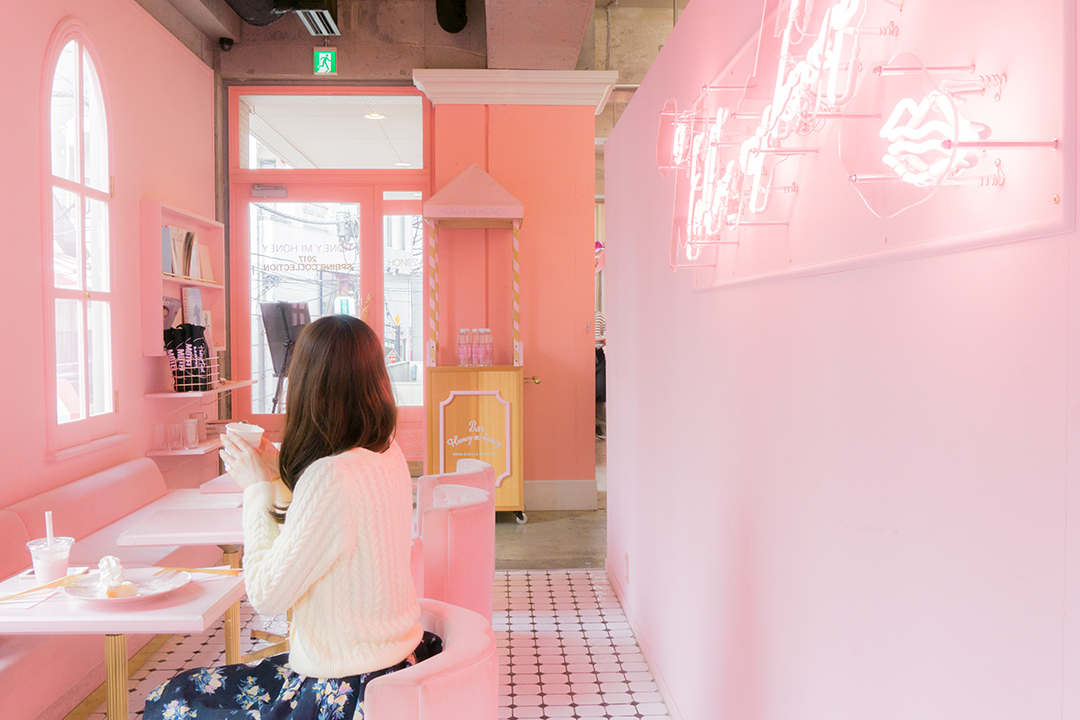 絶対キュンとするピンクの世界♡ CAFE HONEY MI HONEY【東京カフェジェニック05】 ローリエプレス
