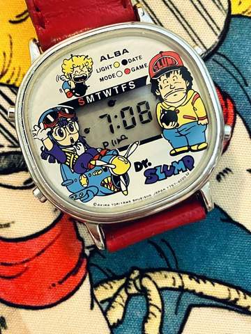 ⭐︎レア稼動品⭐︎アラレちゃん 腕時計 レトロ 昭和 リサイクルショップで一目惚れ 即購入したDr.スランプの腕時計 アラレ